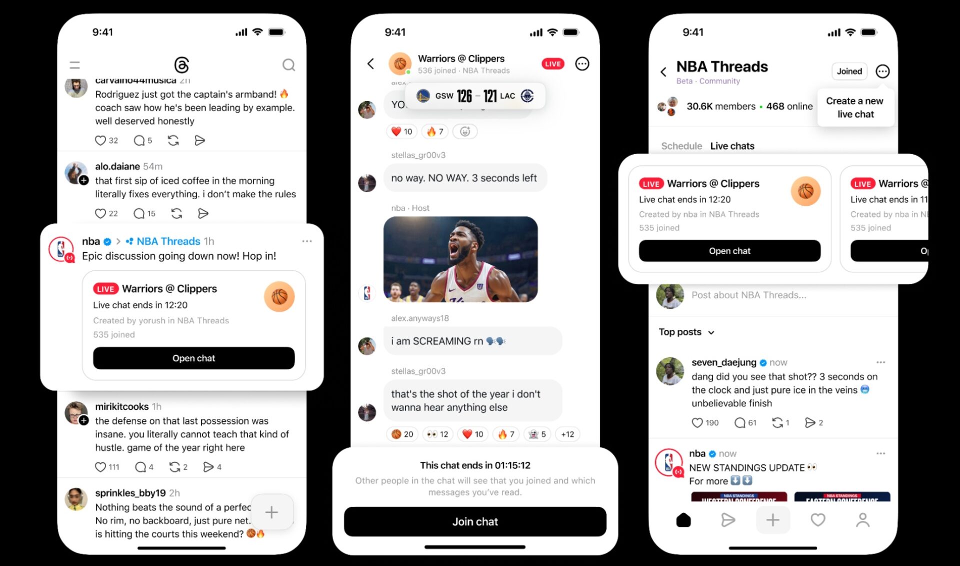 Threads thinks live chats can bring users closer to culture. It’s using the NBA playoffs as a case study.