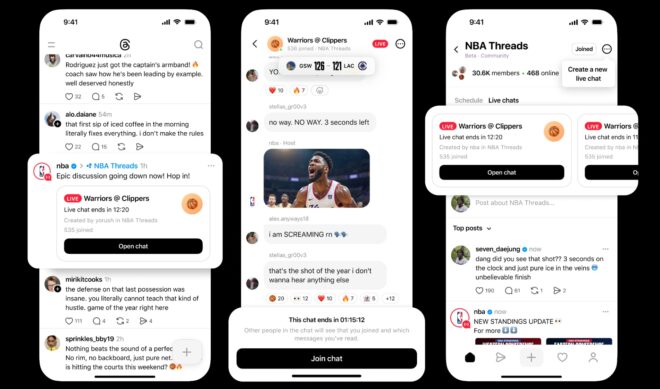 Threads thinks live chats can bring users closer to culture. It’s using the NBA playoffs as a case study.