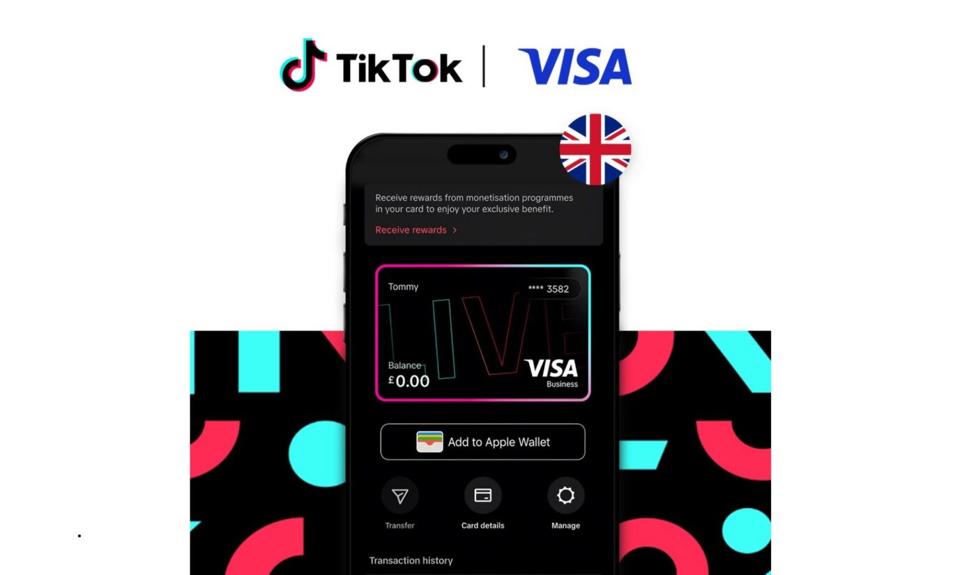 Visa’s U.K. “creator card” aims to combat cashflow issues while upping TikTok Live payouts