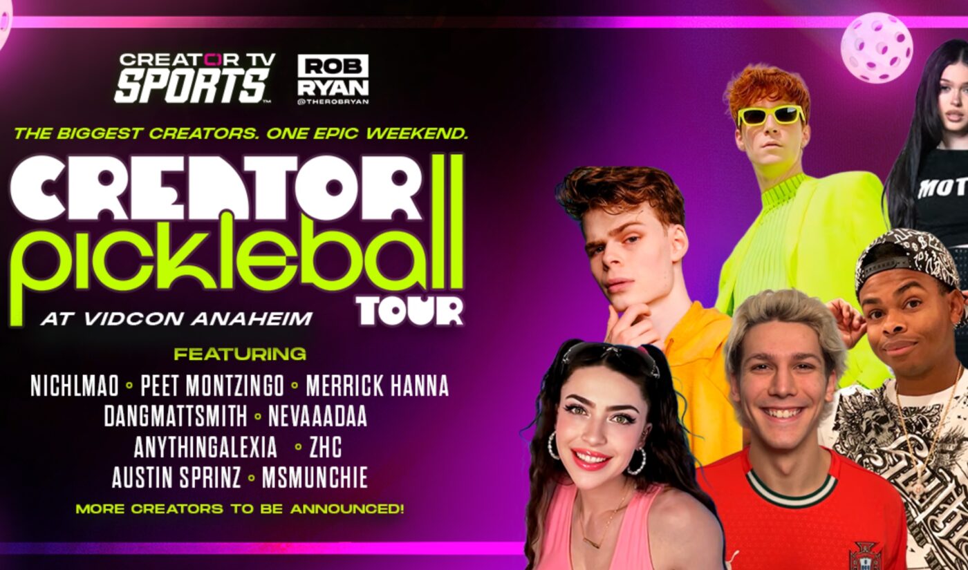 At VidCon, a pickleball competition will bring more visibility to creator sports tours