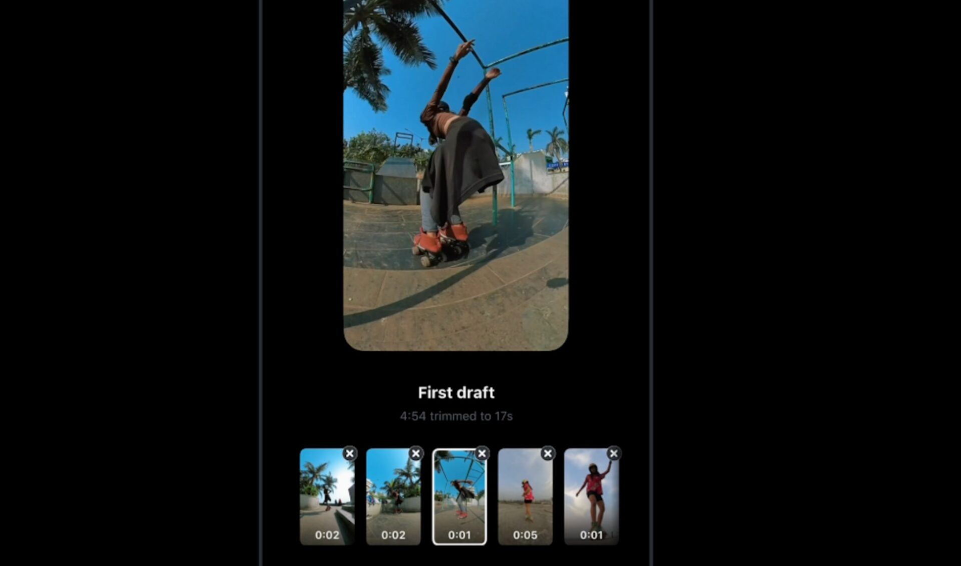 Instagram says that its First Draft feature can edit a Reel in under ten seconds
