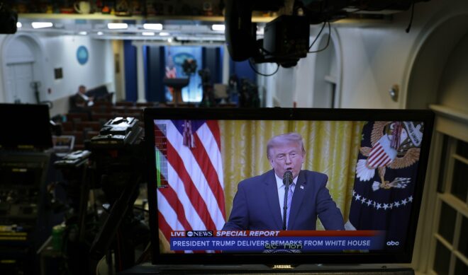 Can “Trump TV” win a war against the press on YouTube?
