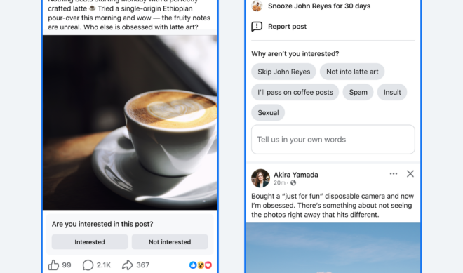 Talk to the algorithm: Facebook is the latest platform to add a recommendation-altering chatbot for users